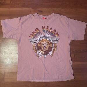 NWT distressed pink Van Halen T-shirt size 0X